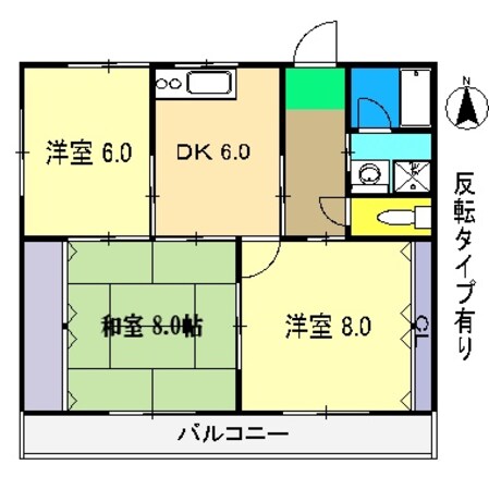 光陽ハイツ Ⅲの物件間取画像